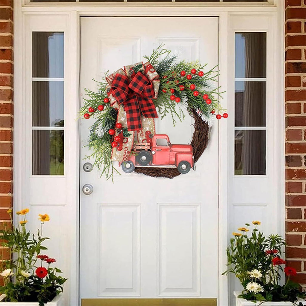 Christmas Wreaths Decorations,Christmas Wreaths for Front Door, Christmas Train, Christmas Home D√©cor