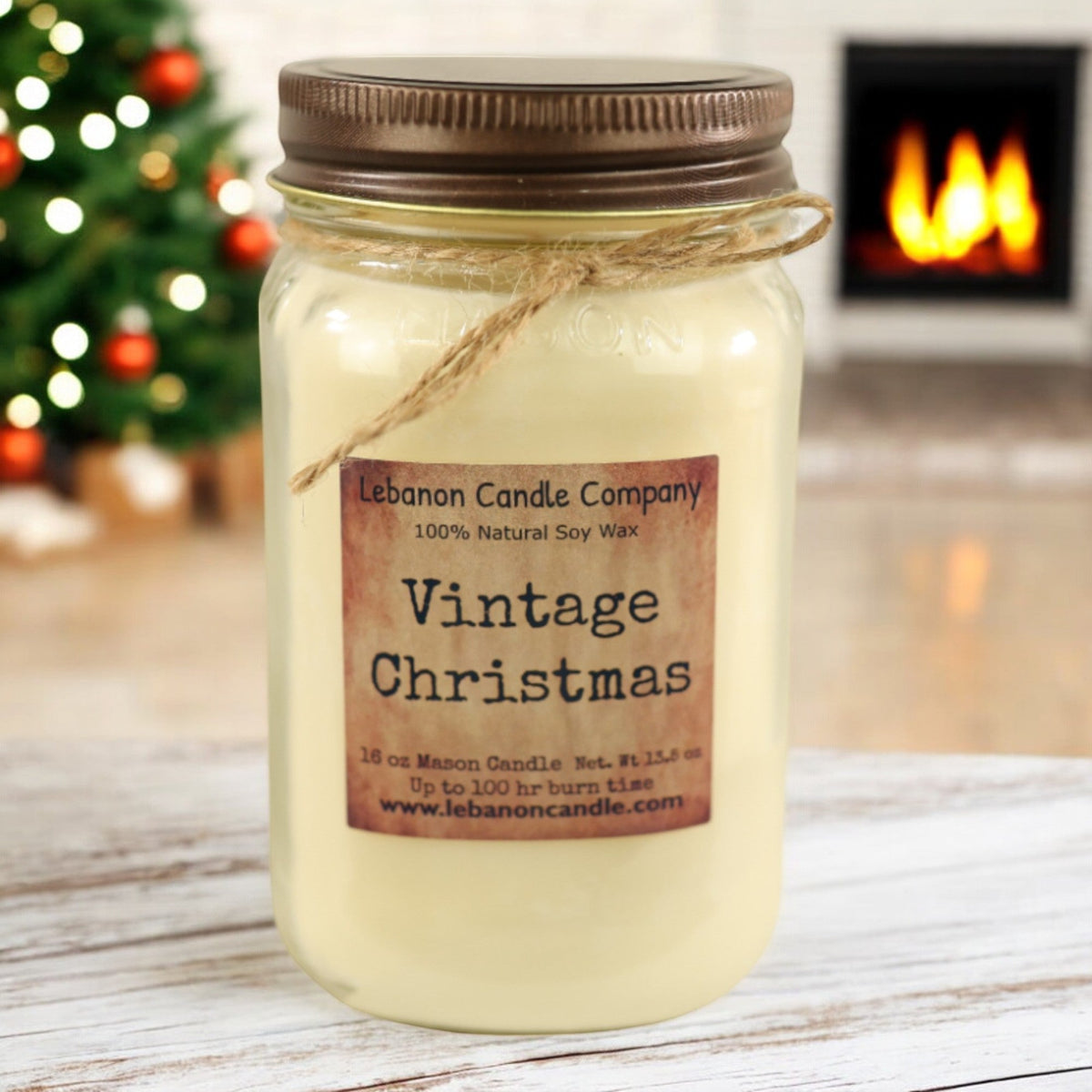 Vintage Christmas Candle