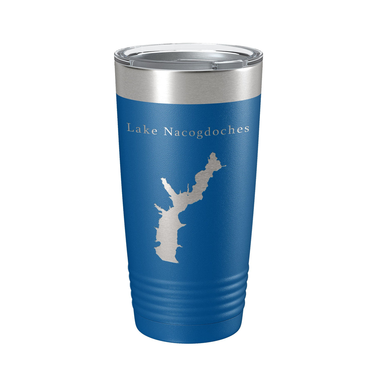Lake Nacogdoches Map Tumbler Travel Mug Insulated Laser Engraved Coffee Cup Texas 20 oz