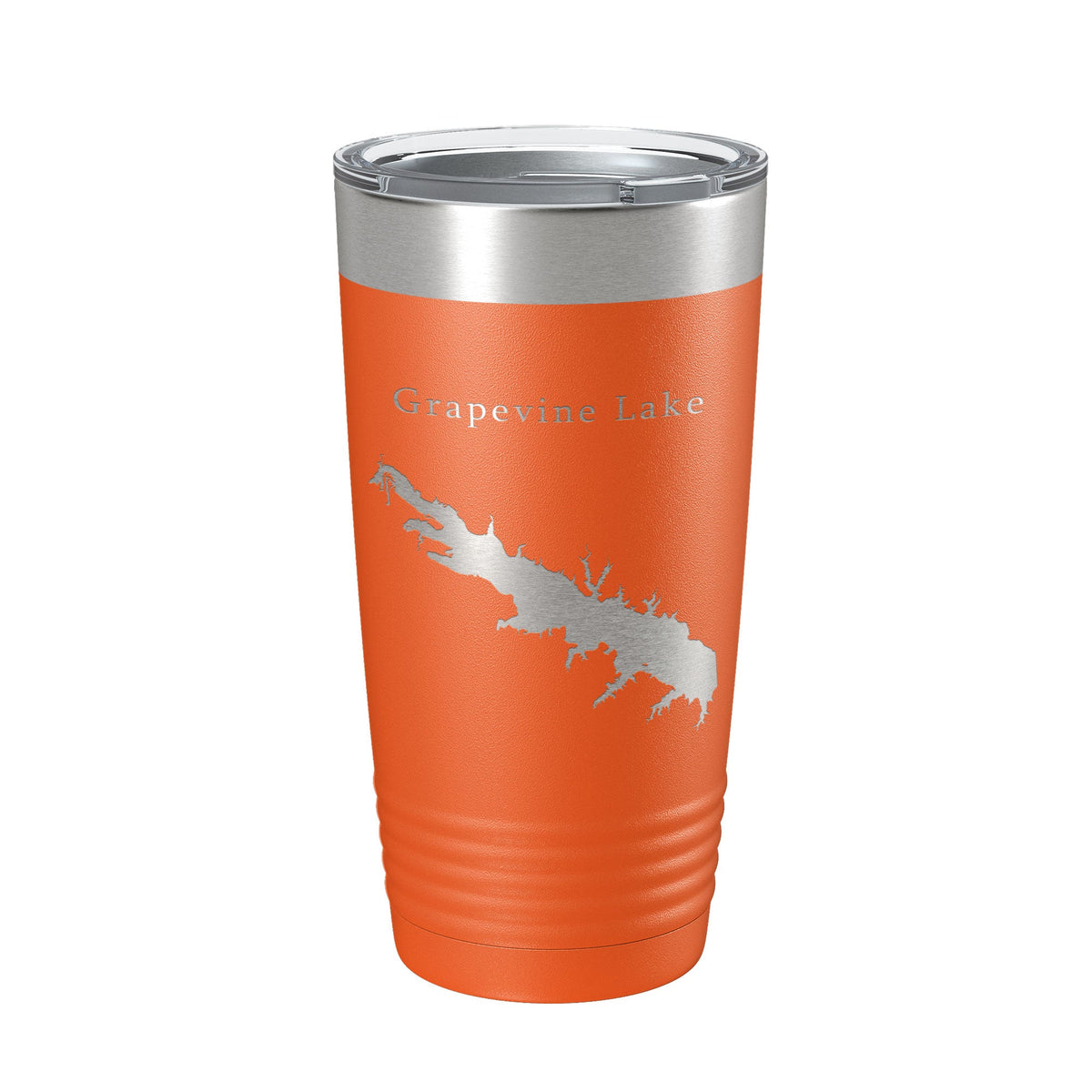 Grapevine Lake Map Tumbler Travel Mug Insulated Laser Engraved Coffee Cup Texas 20 oz