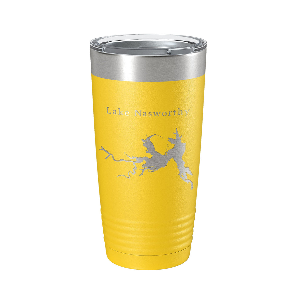 Lake Nasworthy Map Tumbler Travel Mug Insulated Laser Engraved Coffee Cup Texas 20 oz