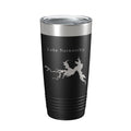 Lake Nasworthy Map Tumbler Travel Mug Insulated Laser Engraved Coffee Cup Texas 20 oz