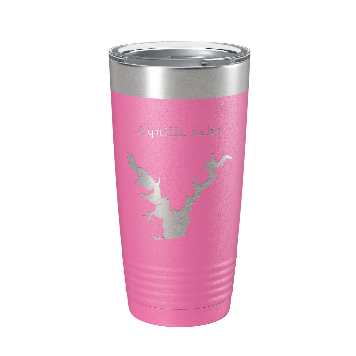 Aquilla Lake Map Tumbler Travel Mug Insulated Laser Engraved Coffee Cup Texas 20 oz
