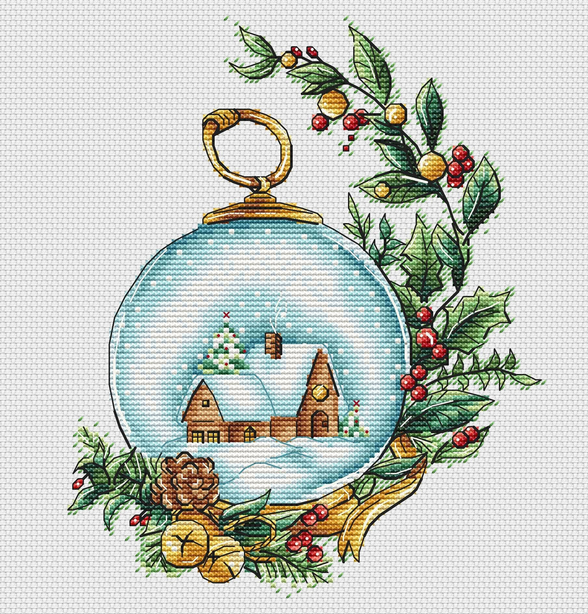 Christmas. Native Home - PDF Cross Stitch Pattern