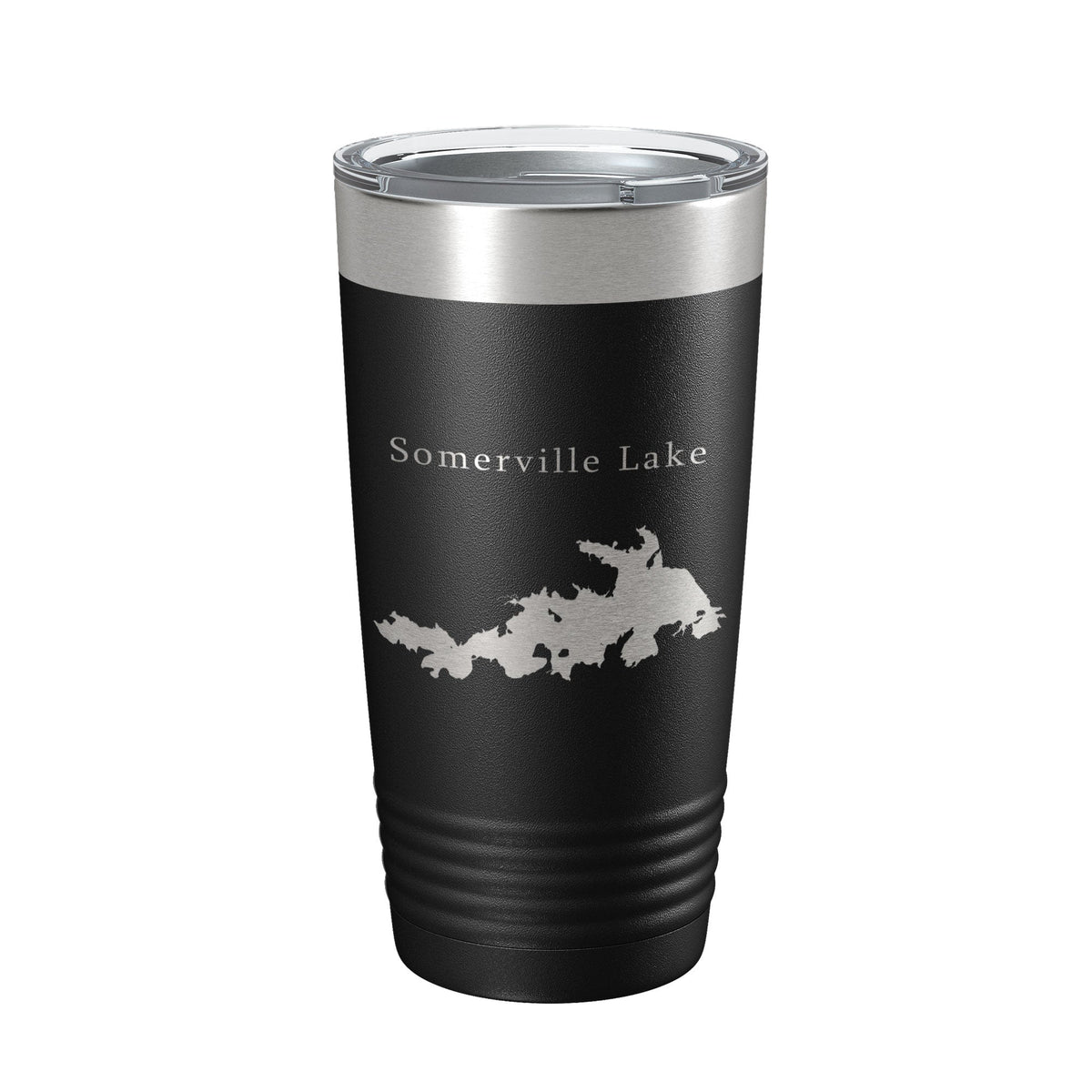 Somerville Lake Map Tumbler Travel Mug Insulated Laser Engraved Coffee Cup Texas 20 oz