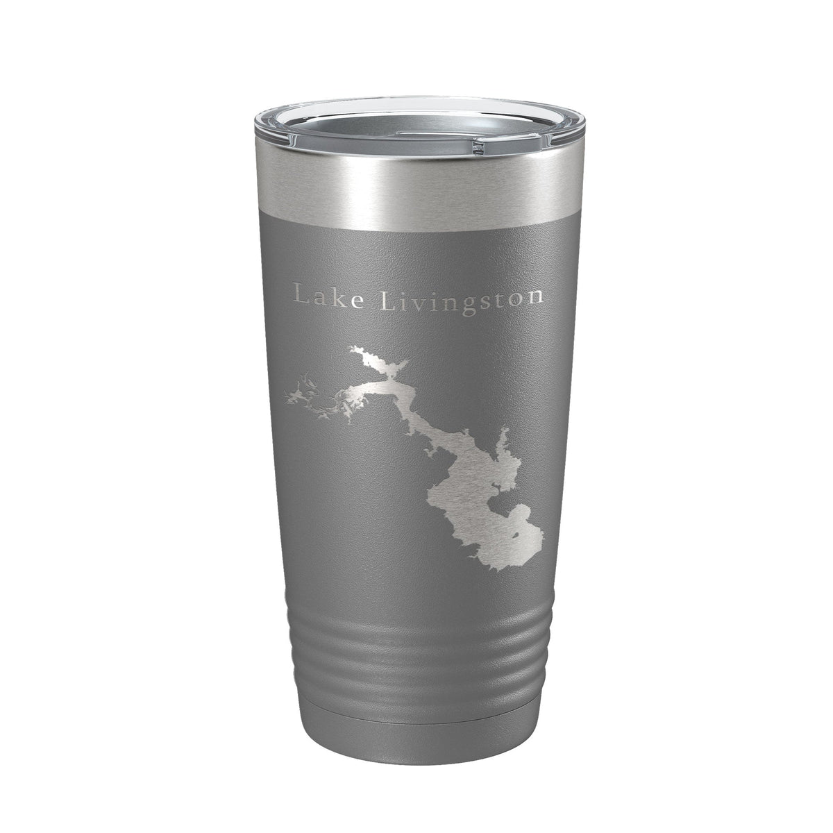 Lake Livingston Map Tumbler Travel Mug Insulated Laser Engraved Coffee Cup Texas 20 oz