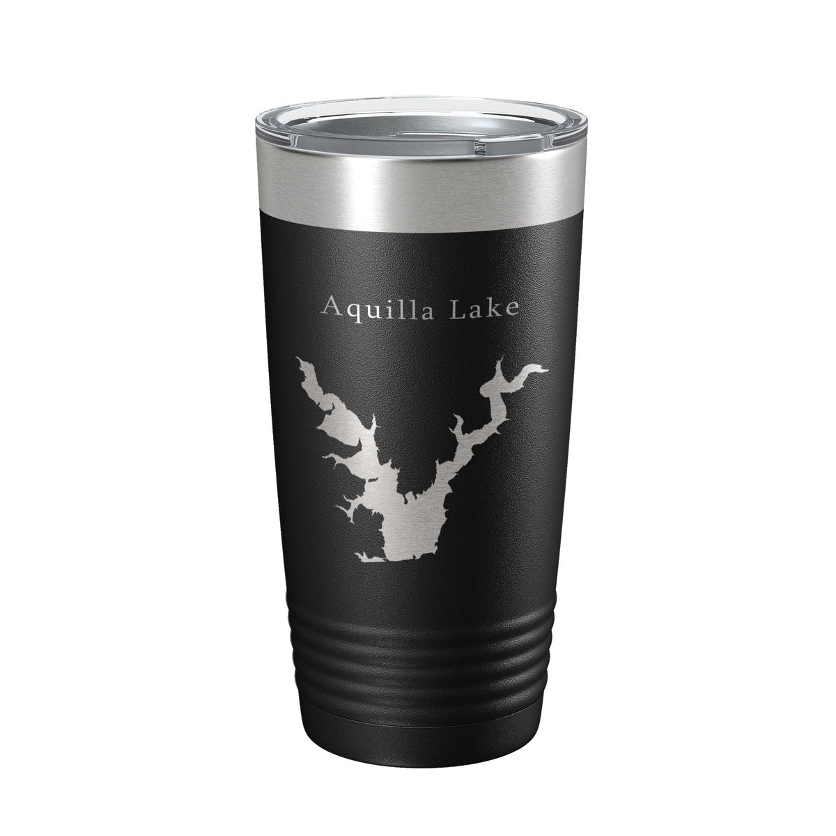 Aquilla Lake Map Tumbler Travel Mug Insulated Laser Engraved Coffee Cup Texas 20 oz