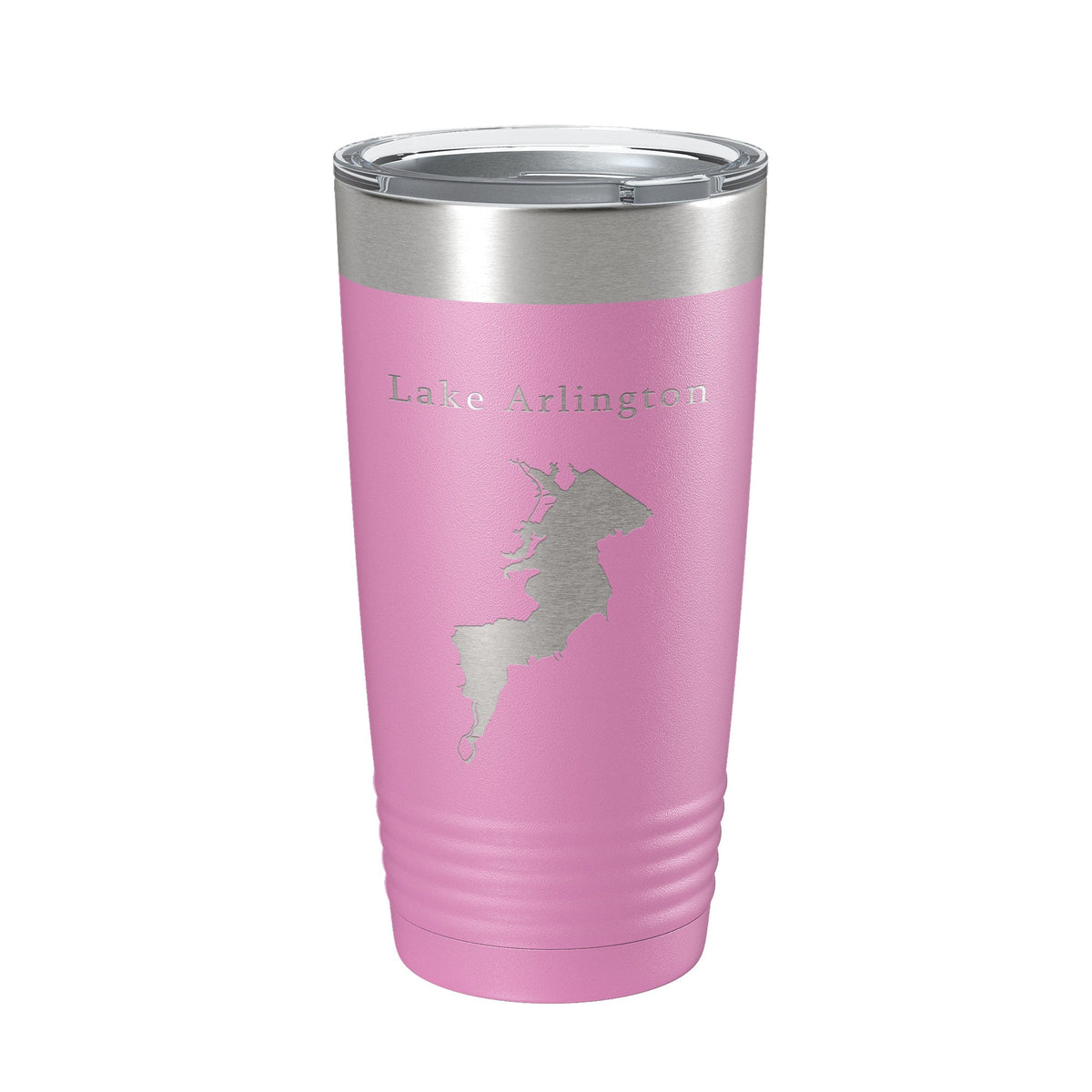 Lake Arlington Map Tumbler Travel Mug Insulated Laser Engraved Coffee Cup Texas 20 oz