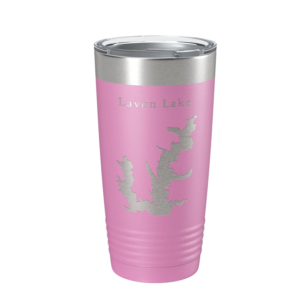 Lavon Lake Map Tumbler Travel Mug Insulated Laser Engraved Coffee Cup Texas 20 oz