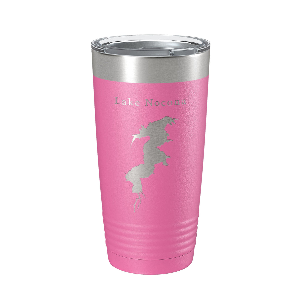 Lake Nocona Map Tumbler Travel Mug Insulated Laser Engraved Coffee Cup Texas 20 oz
