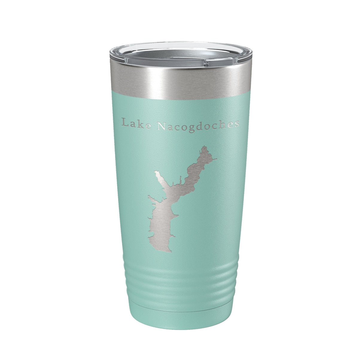 Lake Nacogdoches Map Tumbler Travel Mug Insulated Laser Engraved Coffee Cup Texas 20 oz