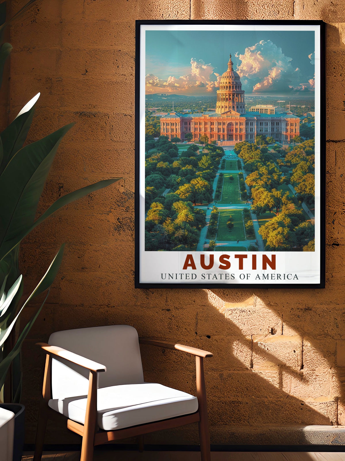 Austin   Artwork - Texas State Capitol  Framed Prints - USA Perfect Wall Art