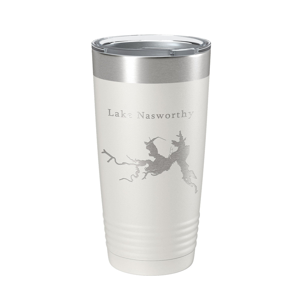 Lake Nasworthy Map Tumbler Travel Mug Insulated Laser Engraved Coffee Cup Texas 20 oz