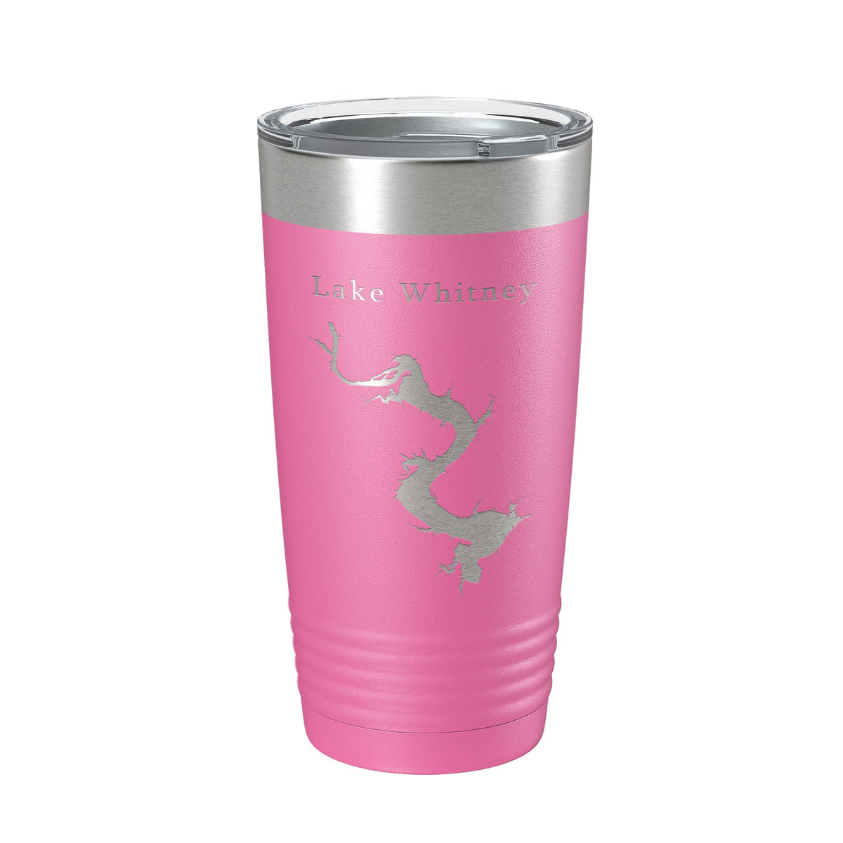 Lake Whitney Map Tumbler Travel Mug Insulated Laser Engraved Coffee Cup Texas 20 oz