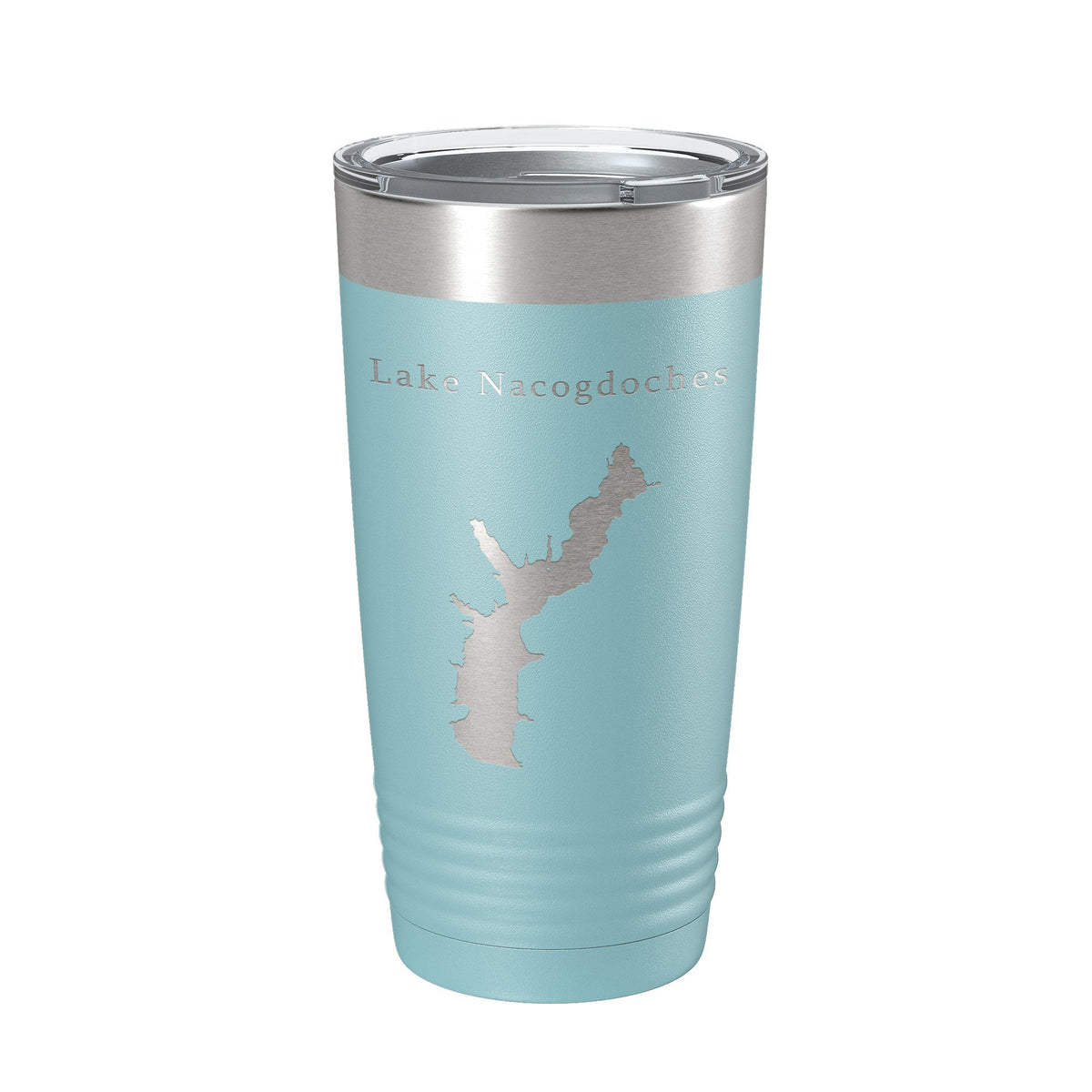 Lake Nacogdoches Map Tumbler Travel Mug Insulated Laser Engraved Coffee Cup Texas 20 oz