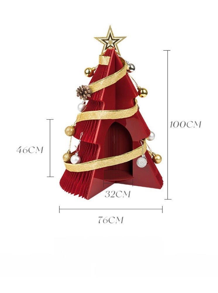 Honeycomb Foldable Accordion Christmas Tree - Christmas Decor for Neutral Nordic Home