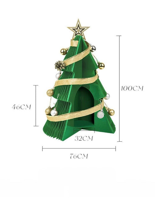 Honeycomb Foldable Accordion Christmas Tree - Christmas Decor for Neutral Nordic Home