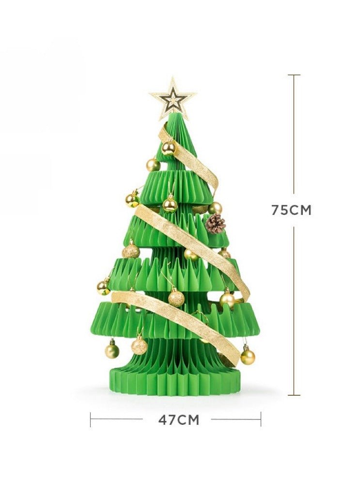 Honeycomb Foldable Accordion Christmas Tree - Christmas Decor for Neutral Nordic Home