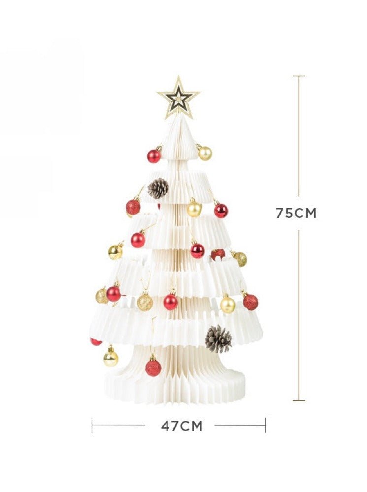 Honeycomb Foldable Accordion Christmas Tree - Christmas Decor for Neutral Nordic Home
