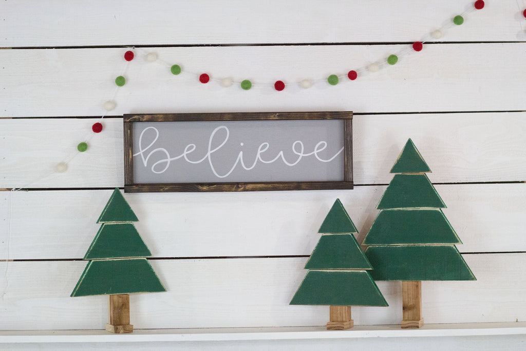 believe Christmas Sign