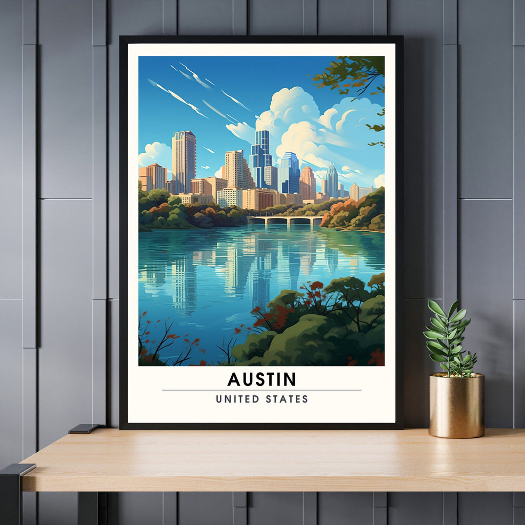 Impression Austin | Impression de voyage Austin  | Poster Texas