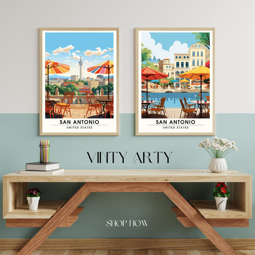 Impression San Antonio | Impression de voyage San Antonio  | Poster Texas