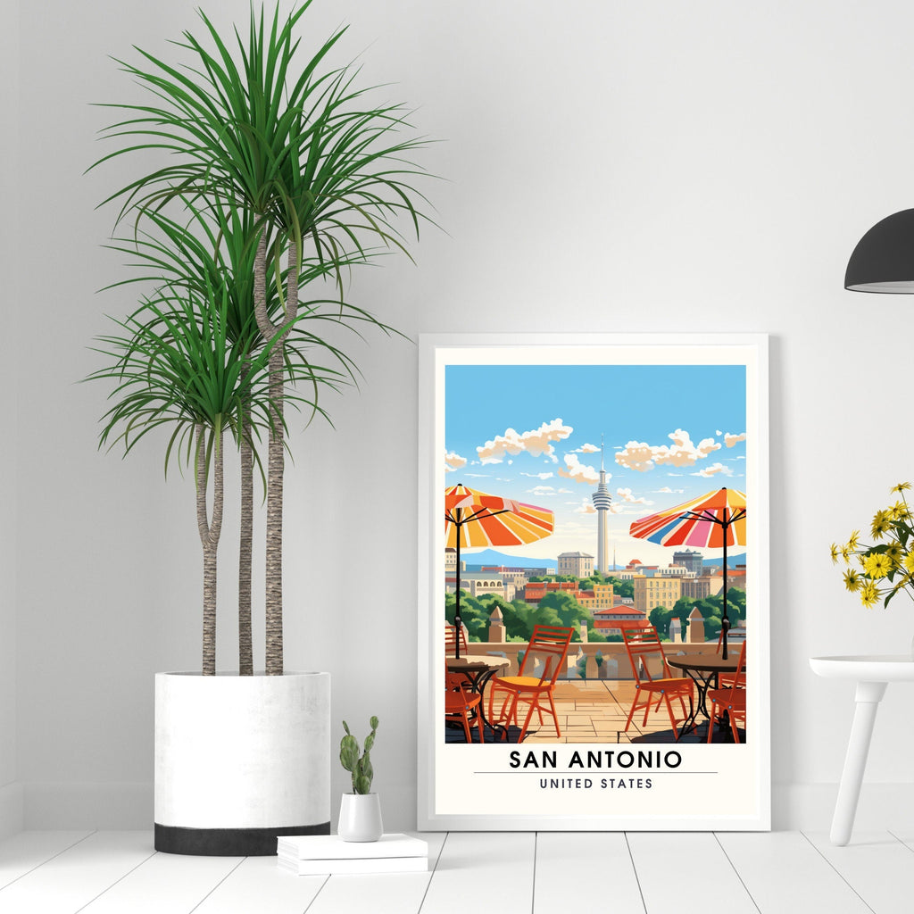 Impression San Antonio | Impression de voyage San Antonio  | Poster Texas