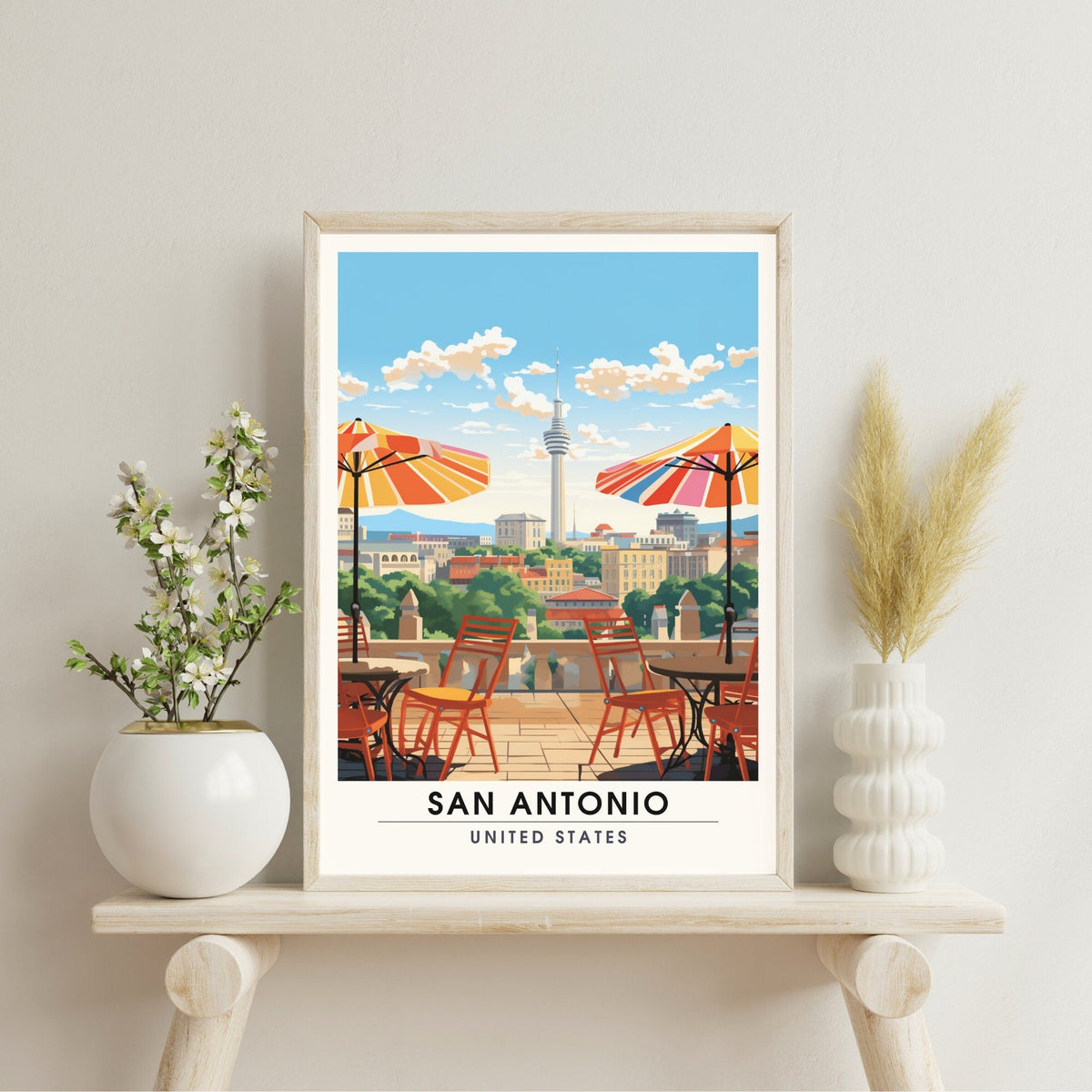 Impression San Antonio | Impression de voyage San Antonio  | Poster Texas